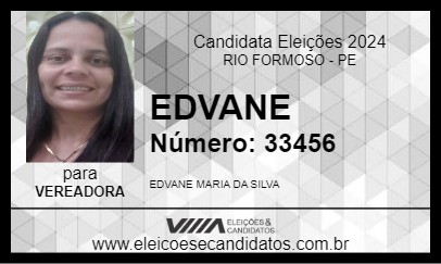 Candidato EDVANE 2024 - RIO FORMOSO - Eleições