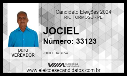 Candidato JOCIEL 2024 - RIO FORMOSO - Eleições