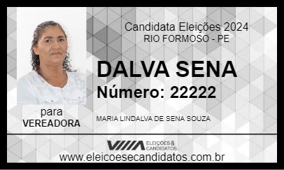 Candidato DALVA SENA 2024 - RIO FORMOSO - Eleições