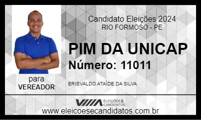 Candidato PIM DA UNICAP 2024 - RIO FORMOSO - Eleições