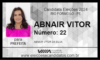 Candidato ABNAIR VITOR 2024 - RIO FORMOSO - Eleições