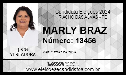 Candidato MARLY BRAZ 2024 - RIACHO DAS ALMAS - Eleições