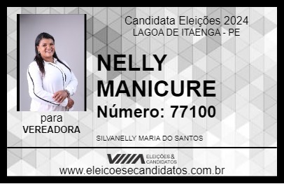 Candidato NELLY MANICURE 2024 - LAGOA DE ITAENGA - Eleições