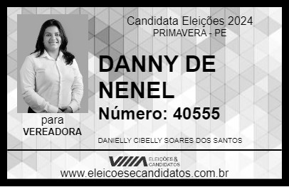 Candidato DANNY DE NENEL 2024 - PRIMAVERA - Eleições