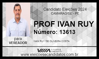 Candidato PROF IVAN RUY 2024 - CAMARAGIBE - Eleições