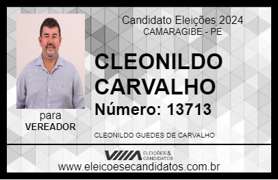 Candidato CLEONILDO CARVALHO 2024 - CAMARAGIBE - Eleições