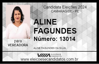 Candidato ALINE FAGUNDES 2024 - CAMARAGIBE - Eleições