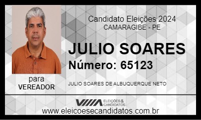 Candidato JULIO SOARES 2024 - CAMARAGIBE - Eleições