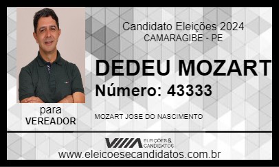 Candidato DEDEU MOZART 2024 - CAMARAGIBE - Eleições