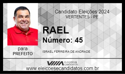 Candidato RAEL 2024 - VERTENTES - Eleições