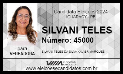 Candidato SILVANI TELES 2024 - IGUARACY - Eleições