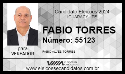 Candidato FABIO TORRES 2024 - IGUARACY - Eleições