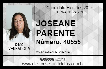 Candidato JOSEANE PARENTE 2024 - TERRA NOVA - Eleições