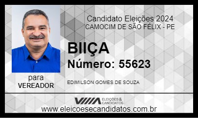 Candidato BIIÇA 2024 - CAMOCIM DE SÃO FÉLIX - Eleições