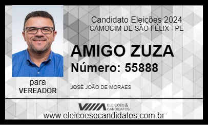 Candidato AMIGO ZUZA 2024 - CAMOCIM DE SÃO FÉLIX - Eleições