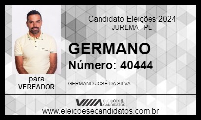 Candidato GERMANO 2024 - JUREMA - Eleições