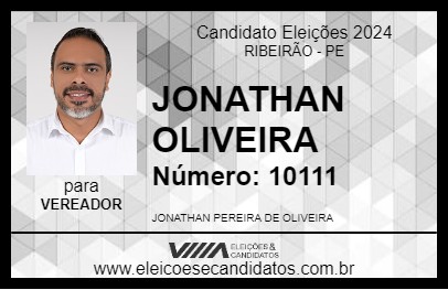 Candidato JONATHAN OLIVEIRA 2024 - RIBEIRÃO - Eleições