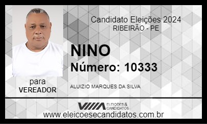 Candidato NINO 2024 - RIBEIRÃO - Eleições