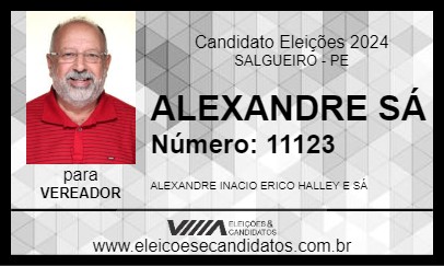 Candidato ALEXANDRE SÁ 2024 - SALGUEIRO - Eleições