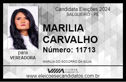 Candidato MARILIA CARVALHO 2024 - SALGUEIRO - Eleições