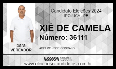 Candidato XIÉ DE CAMELA 2024 - IPOJUCA - Eleições