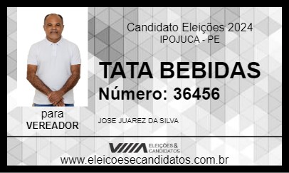 Candidato TATA BEBIDAS 2024 - IPOJUCA - Eleições