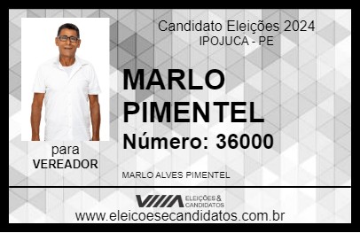 Candidato MARLO PIMENTEL 2024 - IPOJUCA - Eleições