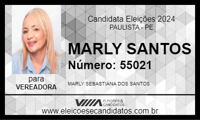 Candidato MARLY SANTOS 2024 - PAULISTA - Eleições