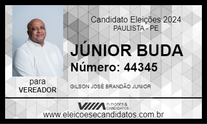 Candidato JÚNIOR BUDA 2024 - PAULISTA - Eleições