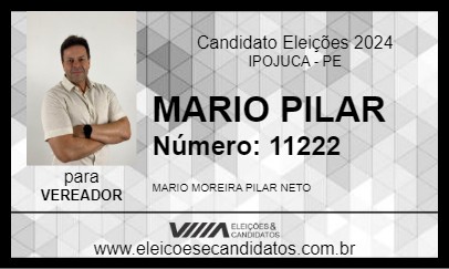 Candidato MARIO PILAR 2024 - IPOJUCA - Eleições