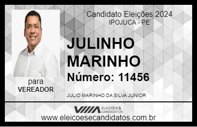 Candidato JULINHO MARINHO 2024 - IPOJUCA - Eleições