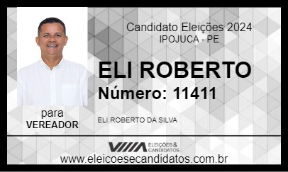 Candidato ELI ROBERTO 2024 - IPOJUCA - Eleições