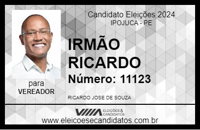 Candidato IRMÃO RICARDO 2024 - IPOJUCA - Eleições