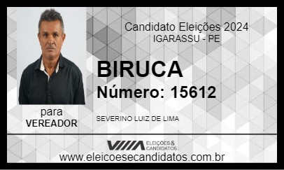 Candidato BIRUCA 2024 - IGARASSU - Eleições