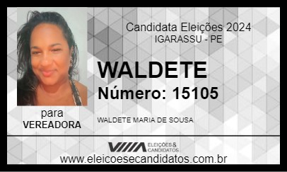 Candidato WALDETE 2024 - IGARASSU - Eleições