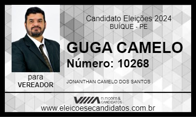 Candidato GUGA CAMELO 2024 - BUÍQUE - Eleições