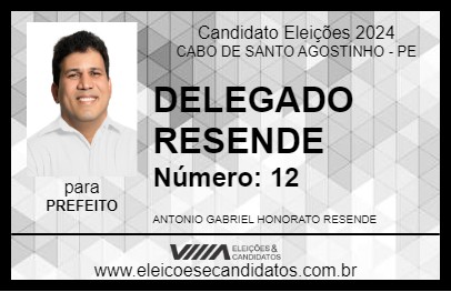 Candidato DELEGADO RESENDE 2024 - CABO DE SANTO AGOSTINHO - Eleições