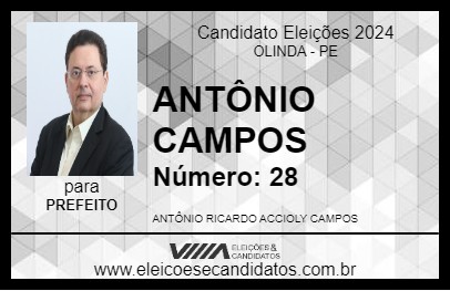 Candidato ANTÔNIO CAMPOS 2024 - OLINDA - Eleições