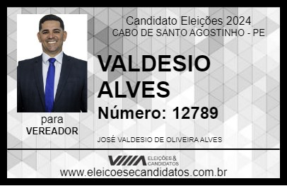 Candidato VALDESIO ALVES 2024 - CABO DE SANTO AGOSTINHO - Eleições