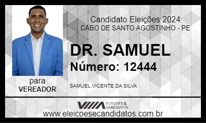 Candidato DR. SAMUEL 2024 - CABO DE SANTO AGOSTINHO - Eleições