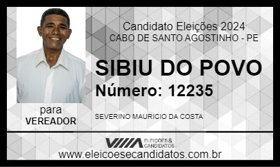 Candidato SIBIU DO POVO 2024 - CABO DE SANTO AGOSTINHO - Eleições