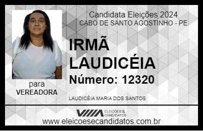 Candidato IRMÃ LAUDICÉIA 2024 - CABO DE SANTO AGOSTINHO - Eleições