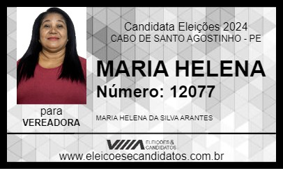 Candidato MARIA HELENA 2024 - CABO DE SANTO AGOSTINHO - Eleições