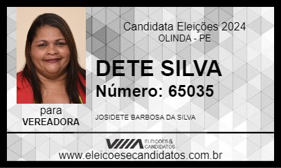 Candidato DETE SILVA 2024 - OLINDA - Eleições