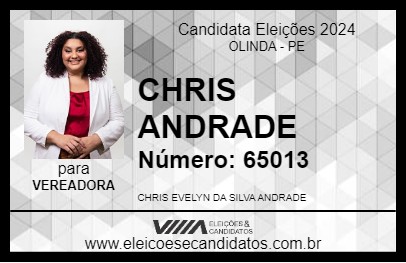 Candidato CHRIS ANDRADE 2024 - OLINDA - Eleições