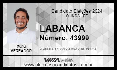 Candidato LABANCA 2024 - OLINDA - Eleições