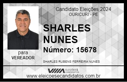 Candidato SHARLES NUNES 2024 - OURICURI - Eleições