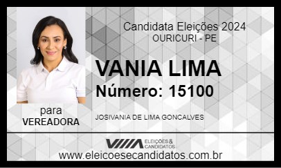 Candidato VANIA LIMA 2024 - OURICURI - Eleições