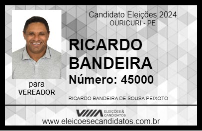 Candidato RICARDO BANDEIRA 2024 - OURICURI - Eleições