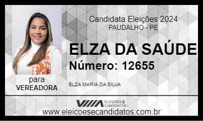 Candidato ELZA DA SAÚDE 2024 - PAUDALHO - Eleições